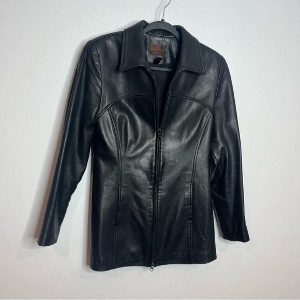 Danier Black Leather Jacket - Picture 2 of 16